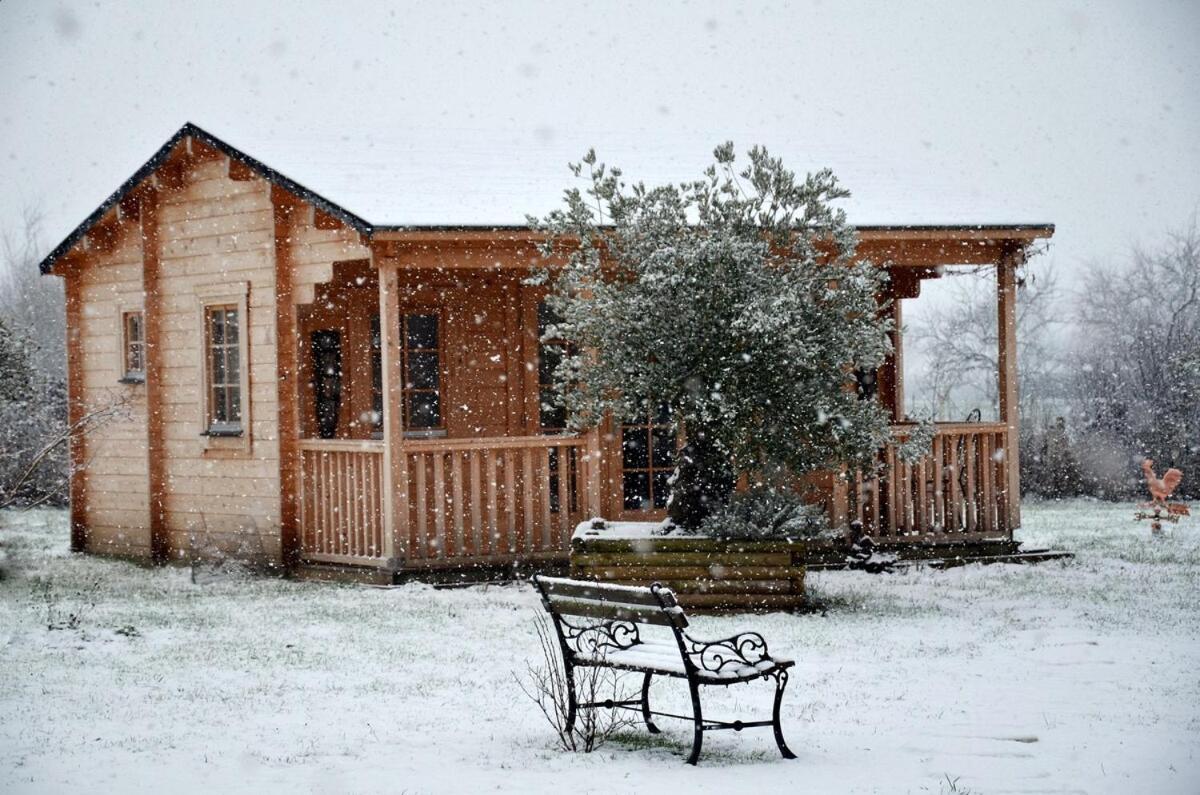 Chalet Bois Pleine Campagne A Pontigny Buitenkant foto